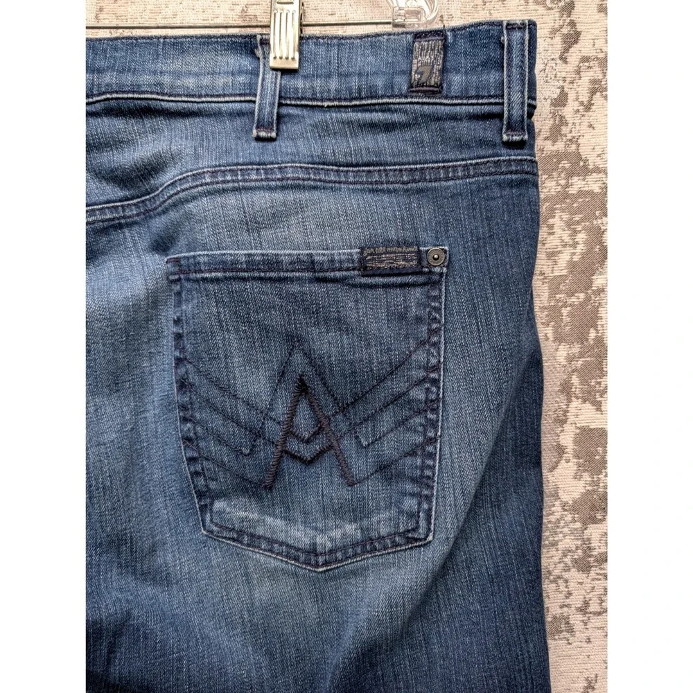 7 For All Mankind A Pkt Bootcut Jeans Mens 40x34 Blue Medium Wash ATA530802